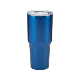 BUILT 30 oz Double-Wall Insulated Stainless Steel Tumbler Water Bottle, Blue