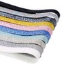 BupiMufi 2 Pairs - 9-10 mm Wide Flat Glitter Shoelaces