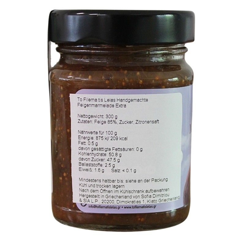 To Filema tis Lelas Marmellata di Fichi Extra Casareccia,300g