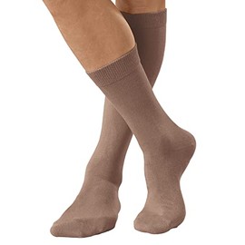 Damart Women's Chaussettes Polaire Thermolactyl Fleece Socks, Taupe, Normal