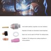 6Pcs TIG Welding Accessory Set 4# Ceramic Nozzle 2.4mm Electrode