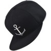 Bexxwell Snapback Cap Black with Anchor (Optimal Fit, Cap, Black,
