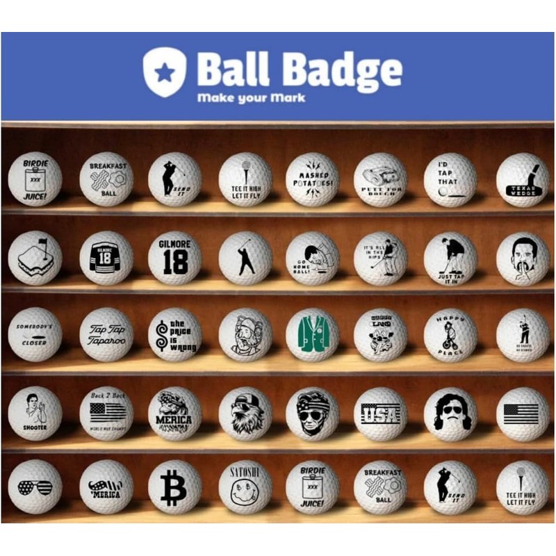 Ball Badge Golf Ball Stamp – Self-Inking Golf Marker, Quick-Dry