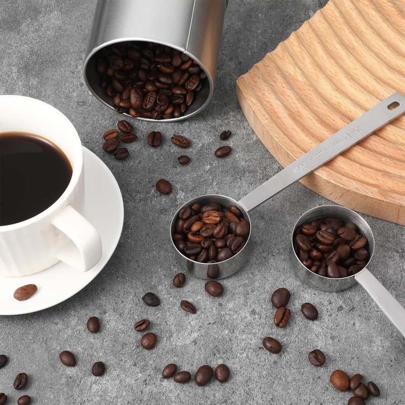 2 PCS 2 Tablespoon Coffee Scoop, Stainless Steel Long Handle
