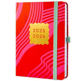 Boxclever Academic Diary 2025-2026 Page A Day A5. 2025-2026 Diary runs Aug'25 - Aug'26. Daily Planner 2025-2026 with Lists. Mid Year Diary 2025-2026 for Busy Schedules.