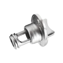 MARINE CITY 316 Stainless Steel Oval Drain Plug Fits 1 Inch Hole Thread for 3/4 Inches