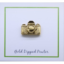 Jim Clift Design Camera Gold Lapel Pin - 1 Count
