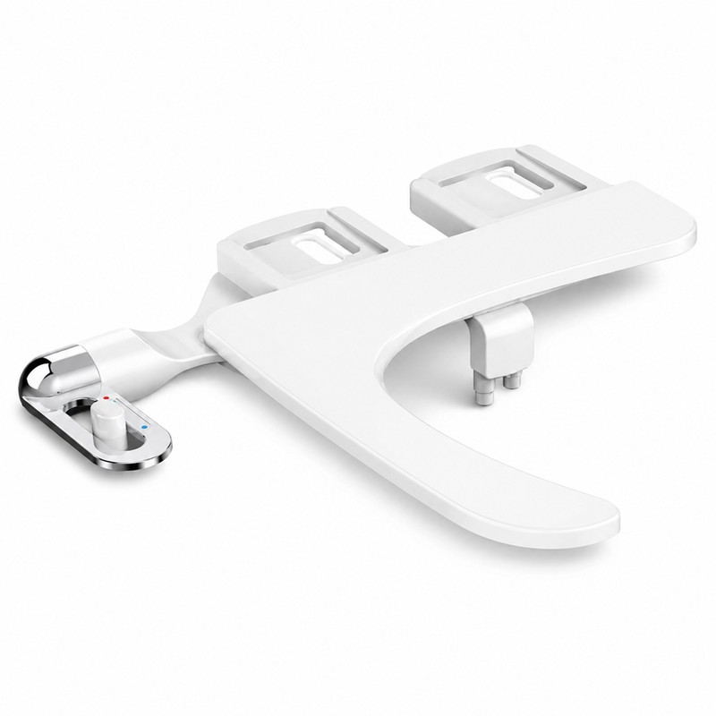 Ultra-Slim Bidet Attachment for Toilet Seats – Non-Electric Dual Nozzle
