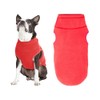 Gooby Microfiber Stretch Fleece Vest - Tomato Red, Large -