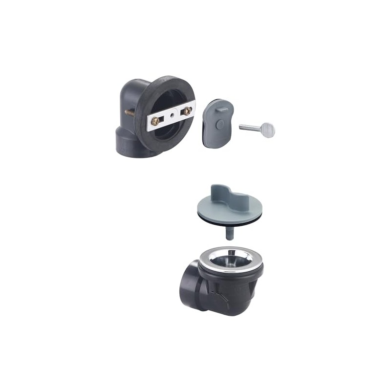 Olympia D-820R-ABS Overflow and Waste Drain Rough-In Kit in Chrome