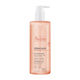 Avene Xeracalm Nutrition Gel Nettoyant 500ml Face and Body Cleansing Gel for Sensitive and Dry Skin