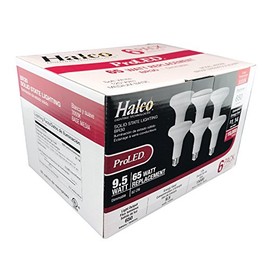 Halco 82068 BR30FL9/830/ECO/LED/6PK 9.5W BR30 3000K E26 Medium Base LED Lamps 6 Pack