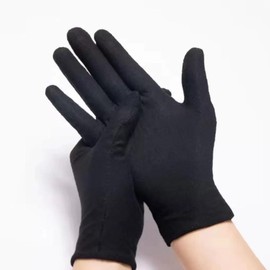 TNT SPACE Cotton Gloves, Unisex, 8 Colors, 3 Sizes, 3 Pairs, 12 Pairs, 15 Pairs, 40 Cotton Smooth, No Gusset, Quality Control, Cotton Gloves, Thin, Comfortable, Inner Gloves, Events, Taxi, Driving