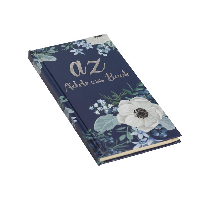 Telephone Address Book A-Z Index Hard Back Cover Slim