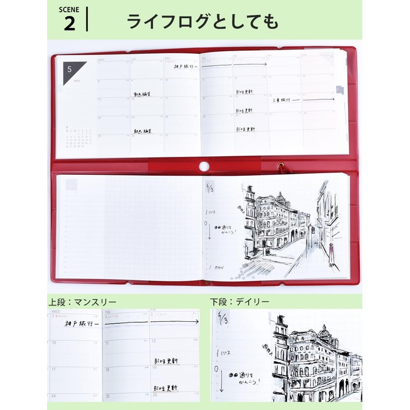 TETEFU 2025 Foldable Notebook, Monthly & Daily Book, Starting in