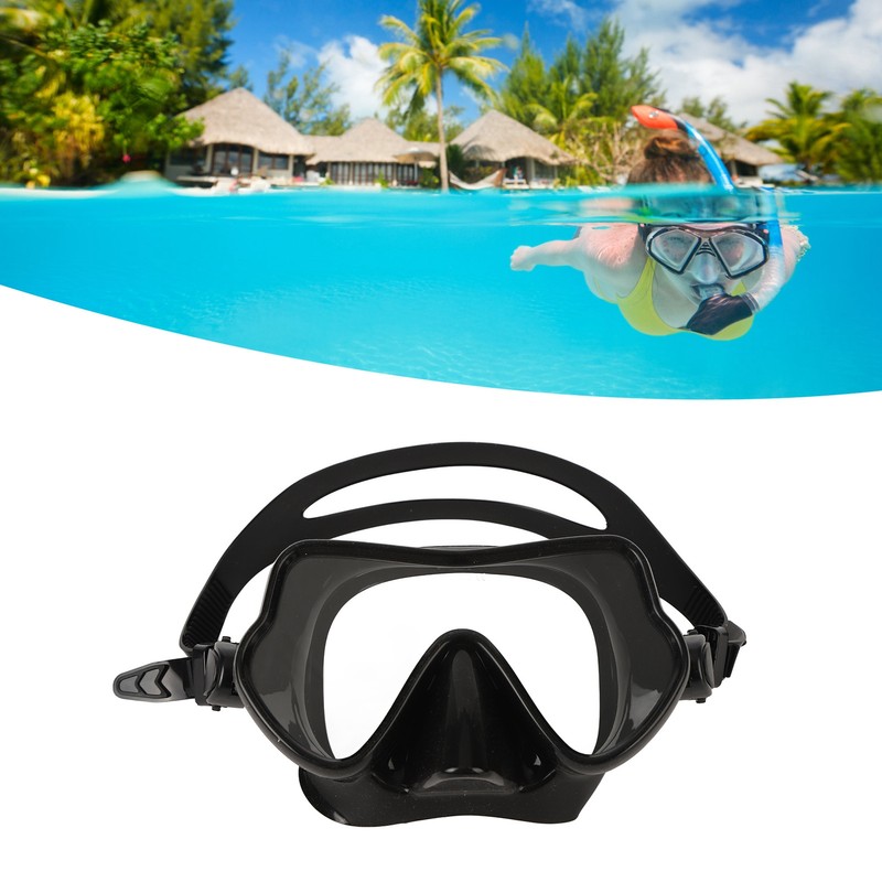 Snorkel Diving Goggles Portable Folding Silicone Full Dry Top Snorkel