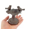 Unbranded Small Cast Iron Leaf Perched Birds Feeder Free Standing