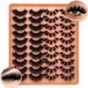 SISIYDY False Mink Eye Lashes Fluffy Full Strip Eyelash Dramatic