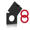 Peephole Security Cap Set, Home Door Viewer Cover with Self-Adhesive