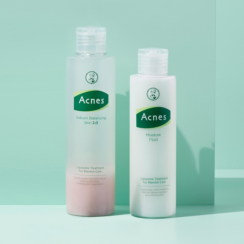 Acnes Sebum Balancing Skin 2.0 200ml + Fluid 150ml +