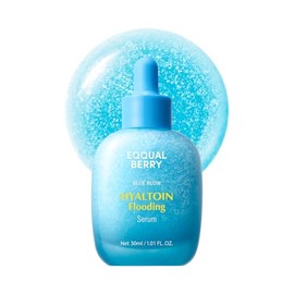 EQQUALBERRY Hyaltoin Flooding Smoothie Serum - Cuidado de la piel coreano de hidratación profunda con 11 ácidos hialurónicos, ectoína y agua glaciar, 
