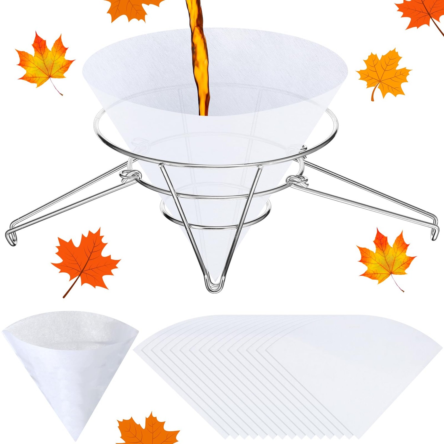 Tandefio 16 Pcs Maple Syrup Filter Set 1 Maple Syrup Filter 15 Cloth ...