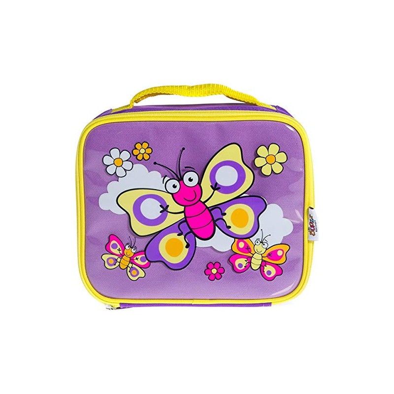 Bugzz Lunch Butterfly Bag - Pink, blue, Modern