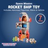 CP Toys Space Mission Rocket Ship Toy, Includes Astronaut Figurines,