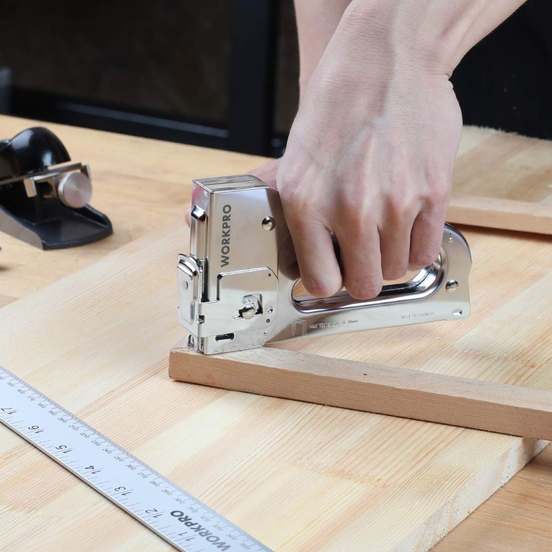 WORKPRO Gun Tacker, Hand Tacker, Staple Gun, Stapler, Made in