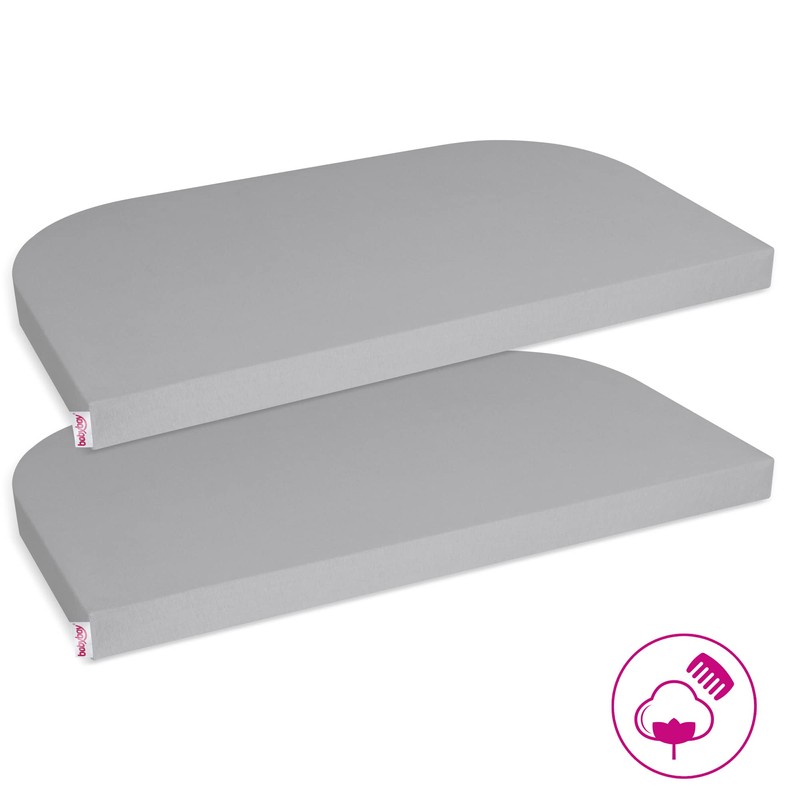 babybay Jersey Fitted Sheet Deluxe Double Pack Fits Maxi, Midi,