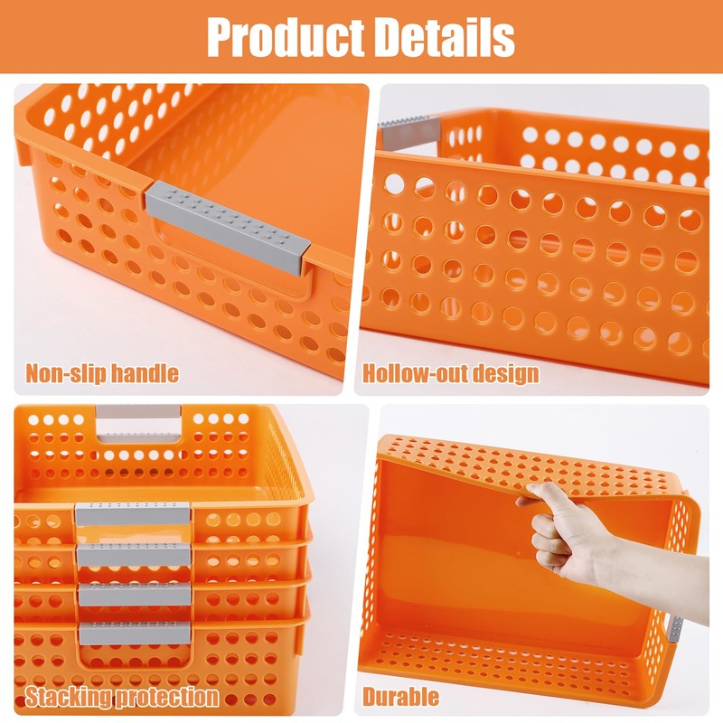 CACASO 4 Pack Turn in Trays Classroom,Paper Trays for Classroom,Organization