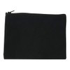 Blank Black 100% Cotton Canvas Makeup Bag With Zipper 9x6
