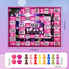 Drinking Board Game, Party Interactive Tipsy Drinking Games Bachelor Party Game Fun Drinking Games Adults Social Land Board Games for Any Occasion(2-16 Players)