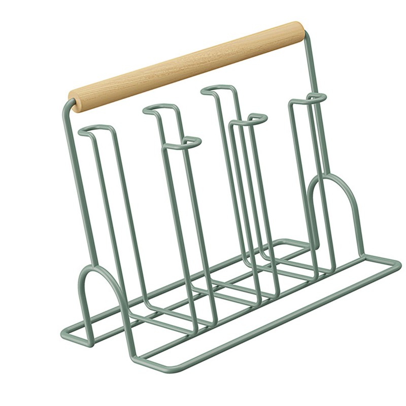 Glass Drying Rack Prevent Slip Hanging Storage Cup Draining Stand