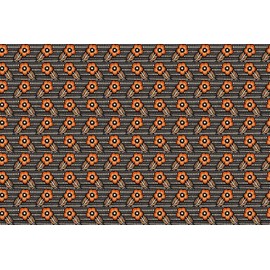 Northcott's Anna Maria Textiles - Shooting Star - AMT121 99L Black Woodcarving - Cotton Quilting Fabric