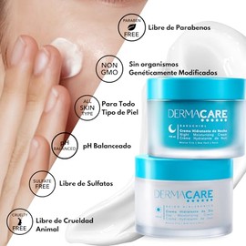 HT10 LABS DERMACARE - DERMACARE Set Hidratante Facial Día y Noche | Crema Facial de Día 120 ml + Crema Facial Regeneradora Nocturna 100 ml | Con HT10