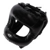 Boxing Headgear Black Head Guard Large Full Coverage PU Shock