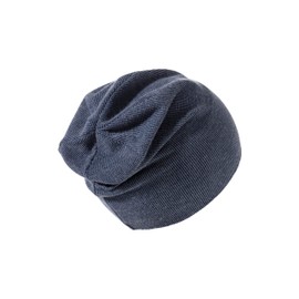 Sterntaler Beanie Ribs - Slouch Beanie Knitted with Stylish Envelope - Lightweight Hat for Babies - Beanie Boys with Fine Rib Pattern, navy