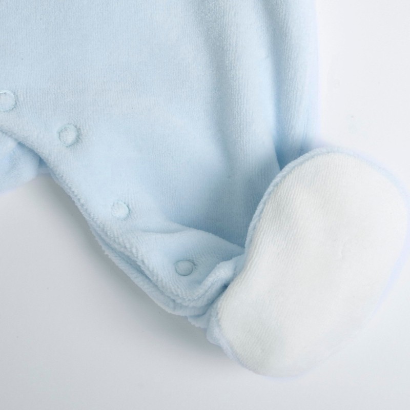 Chicco Baby Boys Chenille Front Opening Bottone Jumpsuit, Red (4)1m