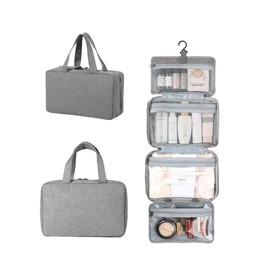Pinkiou Travel Makeup Bag, gray