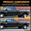 LUC 4X Smoked LED Fender Side Marker Lights For 10-18