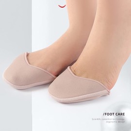 SATiNU Ballet Gel Toe Pad Toe Corrective Support Toe Support Toe Protection (One Size, Beige)