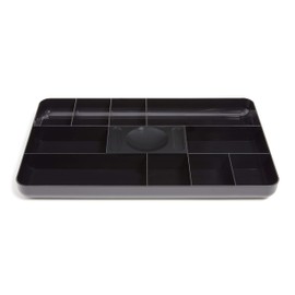 TRU RED TR55350 TRU RED 13-Compartment Plastic Drawer Organizer, Black (TR55350)