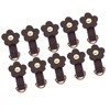 10 Sets Leather D Rings for Purse Genuine Leather Undamaged