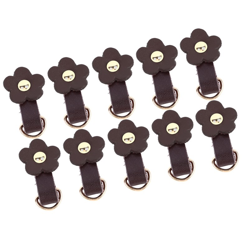 10 Sets Leather D Rings for Purse Genuine Leather Undamaged