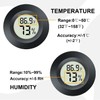 JEDEW 2 Pack Mini Digital Hygrometer Thermometer Gauge, Indoor Outdoor