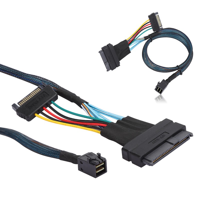 SAS Cable SFF8643 to SFF8639 15P Power Line MINI Server