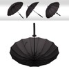 Sword Umbrella 16 Ribs Black Unique Rainproof Straight Long Stick