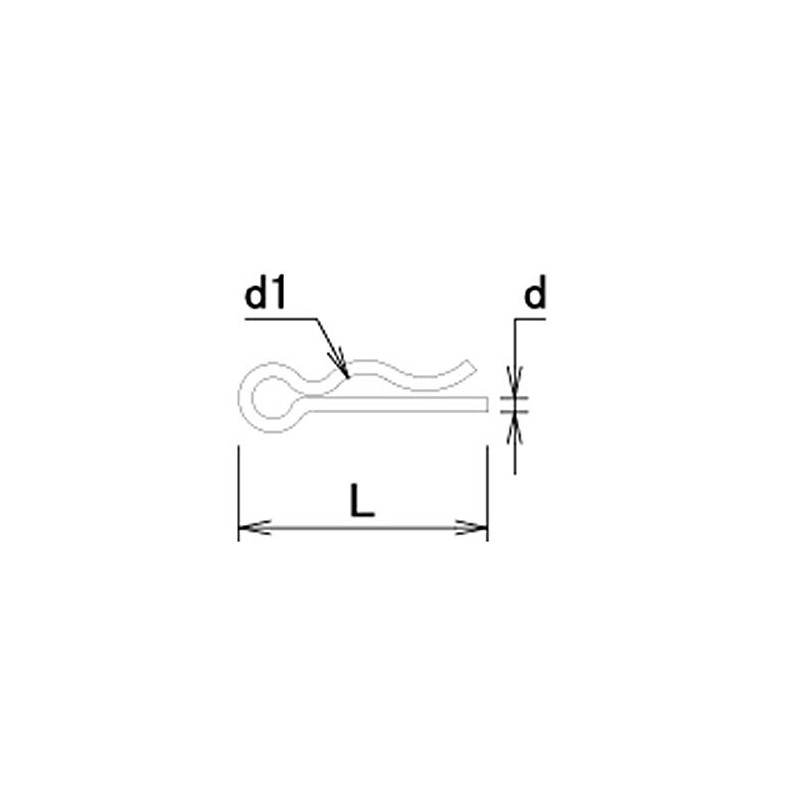 ダイドーハント (DAIDOHANT) ステンレス Rピン [ SUS304 ] (呼び径d1)6 x (長さL)21.2