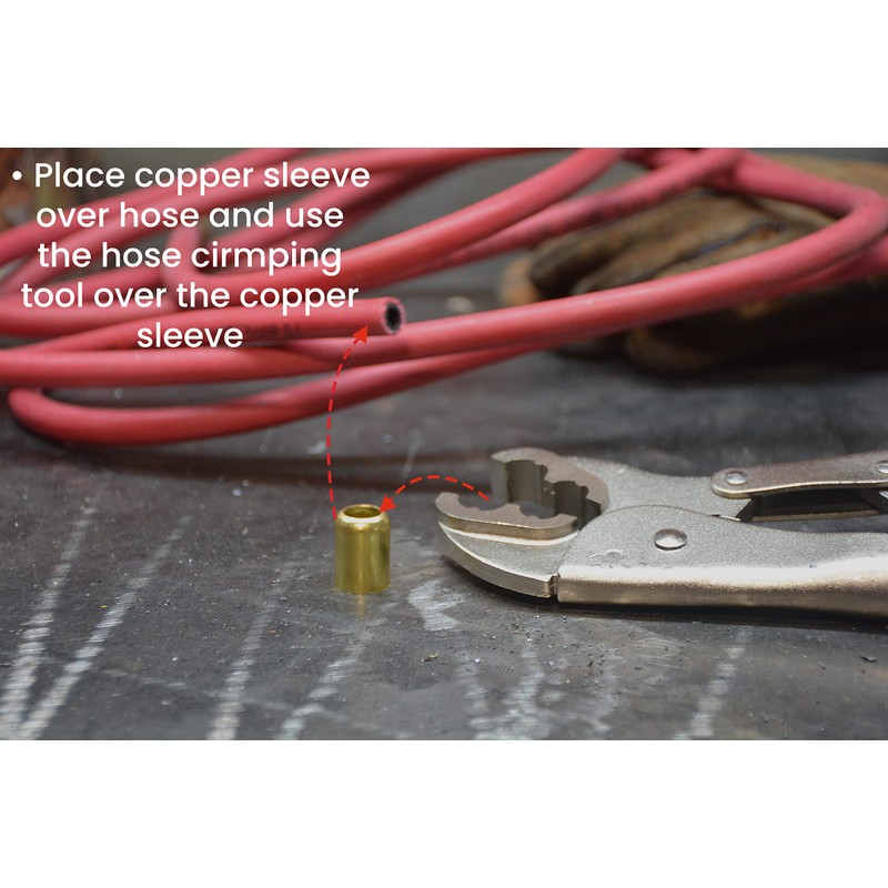 Hot Max 24124 Oxy-Acetylene Hose Crimping Tool, Locking Plier Type